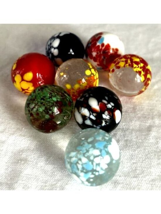 House Of Marbles Other - House Of Marbles Shooter Marbles UV Glows 6mm Lot of 8